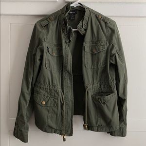 green jacket